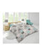 Dimcol Πάπλωμα Υπέρδιπλο 220x240εκ. Hexagon 395 Grey 300 GSM