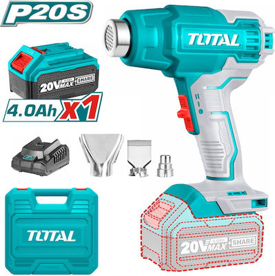 Total Pistol termic 20V 1x4Ah cu control de temperatură până la 550°C