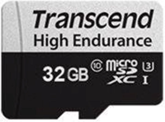 Transcend 350V microSDHC 32GB U3 UHS-I 95MB/s με αντάπτορα