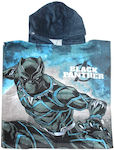 Marvel Avengers Black Panther Poncho de plajă pentru copii 50x100cm (SE1917) albastru închis