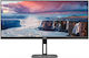 AOC U34V5C Ultrawide VA Monitor 34" QHD 3440x1440 με Χρόνο Απόκρισης 4ms GTG