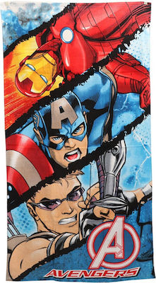 Prosoape de plajă pentru copii Marvel Avengers 70x140cm (QE4209 A) albastru