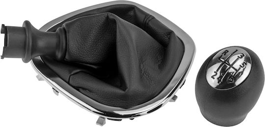 6 Shift Knob with Bubble for Opel Vivaro B 2014-2018 Black