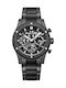 Police Knotty Men's Watch 42mm Chronograph Battery with Black Metal Bracelet
