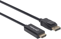 Manhattan Cable DisplayPort male - HDMI male 1m Black (152662)