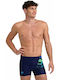 Arena Shading Swim Short 005047-700 Bărbătesc Costum de Baie de Competiție pentru Înot Albastru