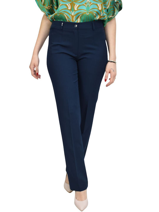 Baziana 700-23 Γυναικείο Chino Παντελόνι Navy Μπλε