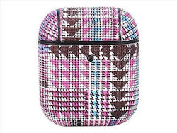 TerraTec Air Box Husă cu cârlig Tartan Pink pentru Apple AirPods 1 / AirPods 2