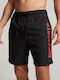 Superdry Core Sport Herren Badehose Schwarz Monochrom