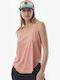 041315 Women's Summer Blouse Cotton Sleeveless Orange