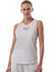 Body Action Women's Athletic Cotton Blouse Sleeveless White