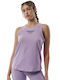 Body Action Women's Athletic Cotton Blouse Sleeveless Lilacc