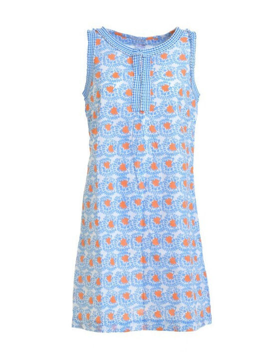 Ble Resort Collection Summer Mini Dress Light Blue