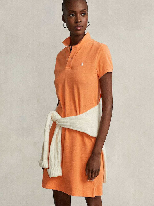Ralph Lauren Καλοκαιρινό Mini Φόρεμα Πορτοκαλί