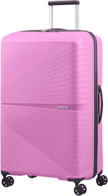 American Tourister Airconic Large Travel Suitcase Hard Pink Lemonade with 4 Wheels Height 77cm.