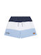 Ellesse Herren Badebekleidung Shorts Navy Blue / Light Blue / White Gestreift