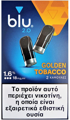 MyBlu Golden Tobacco E-Cigarette Spare Parts Pod 10 Pieces In Blue Colour 1.9ml