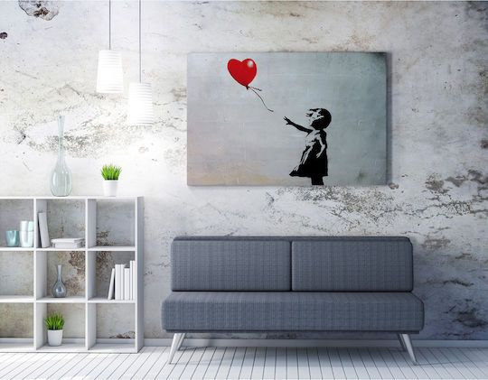 Painting Copy of Banksy on Canvas 70x50cm