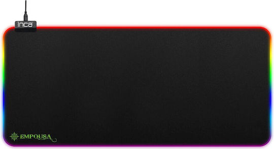 Inca IMP-022 Gaming Mouse Pad XL (770mm) με RGB Φωτισμό μέσω USB Μαύρο