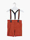 Kinder Shorts Bermudas Stoff Orange