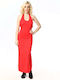Summer Maxi Dress Red