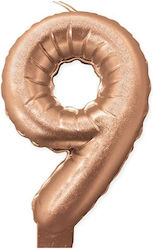 Procos Geburtstagskerze Nummer "9" in Rose Gold...