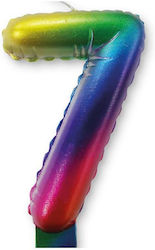 Procos Geburtstagskerze Nummer "7" Bunt 92682