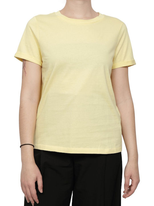 Vero Moda Damen T-Shirt Lemon Meringue