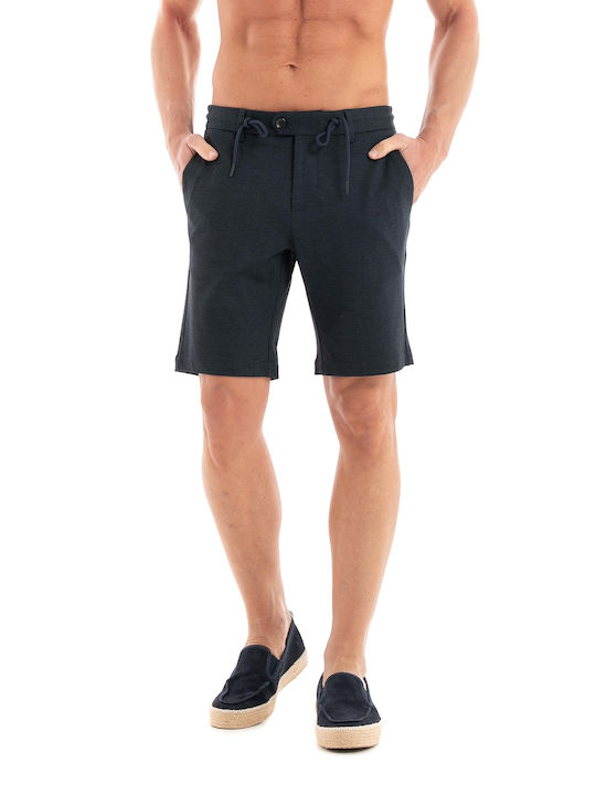 Dstrezzed Lancaster Jogger Pattern Sweat Shorts - Navy Shorts (Men's Navy - 515438-649)