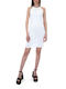 MATCHBOX STRASS MINI DRESS WOMEN MATCHBOX WHITE (MTCHBX-FF97823)