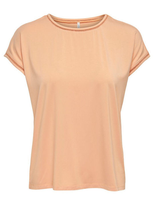 Only Damen T-Shirt Orange