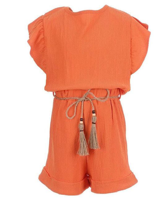 Kids' Fabric Jumpsuit Shorts/Bermudas Orange