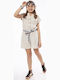 Kids' Fabric Jumpsuit Shorts/Bermudas Beige