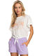 We Go To The Sea Women's Summer Crop Top Short Sleeve White
