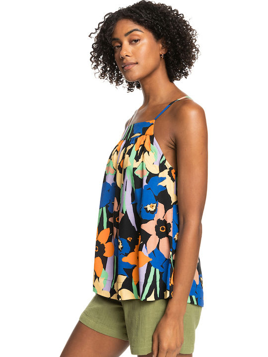 Magic Happens Women's Summer Blouse with Straps Floral Multicolour