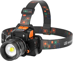 Techsuit Επαναφορτιζόμενος Φακός Κεφαλής LED με Μέγιστη Φωτεινότητα 300lm 18650