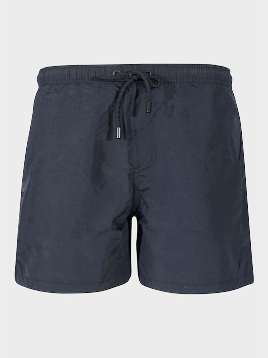 Men's shorts swimwear monochrome shorts with elastic pockets & drawstring waist. BLACK