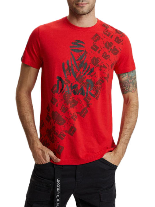 Men's T-shirt Red Dakar by Diverse DKRS0323-RED