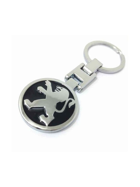 Keyring Metal PEUGEOT Black