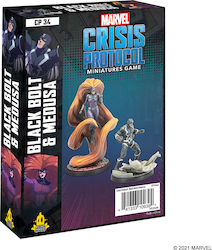 Marvel Comic Books Crisis Protocol Crisis Protocol Black Bolt & Medusa Figures
