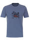 REDMOND Men's blue short-sleeved T-shirt