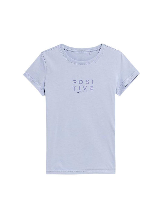 4F Kids' T-shirt Light Blue