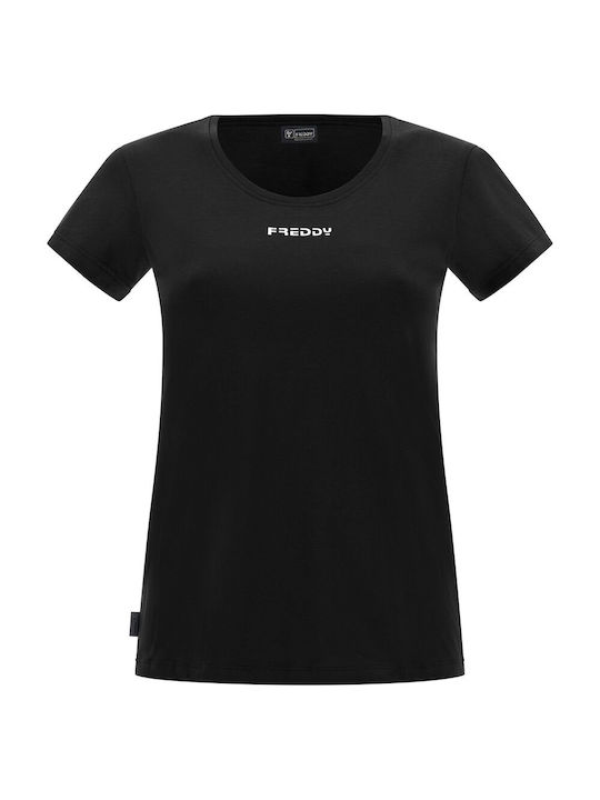 FREDDY T-SHIRT FÜR DAMEN SCHWARZ (S3WBCT1-N)