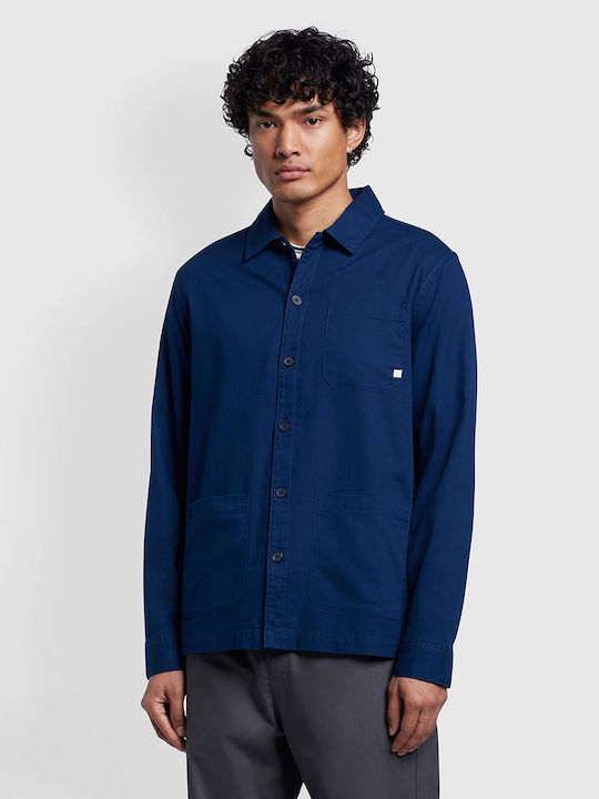 Farah Leckie Overshirt Blau