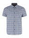 Volcano K-RITO Men's Short Sleeve Comfort Fit Checkered Shirt - Blue