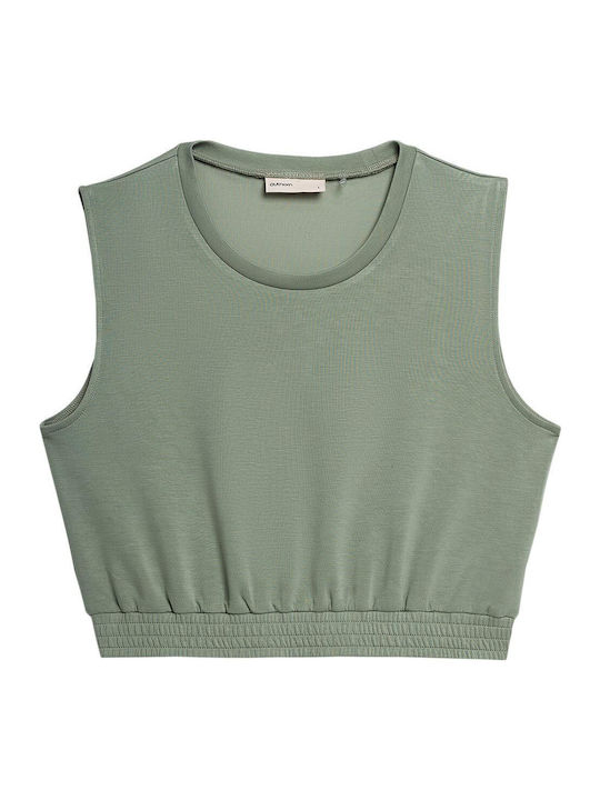 Women's Summer Blouse Sleeveless Green