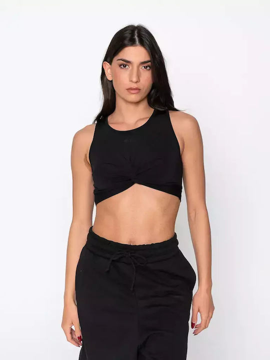 FILA Jean Γυναικείο Αθλητικό Crop Top Αμάνικο Μ...
