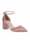 MOYO M583 NUDE PUMPS WITH RHINESTONES