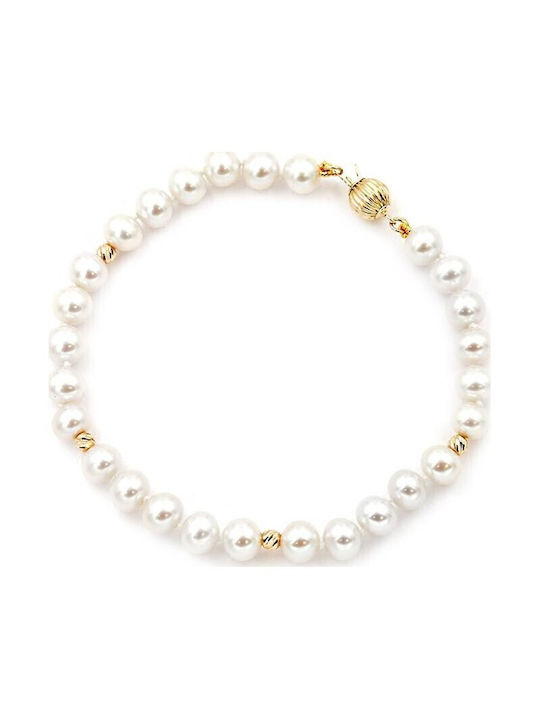 Fresh Water Pearl bracelet with pearls Fresh Water Pearl 6,0-6,5mm K14 110857 Pearls