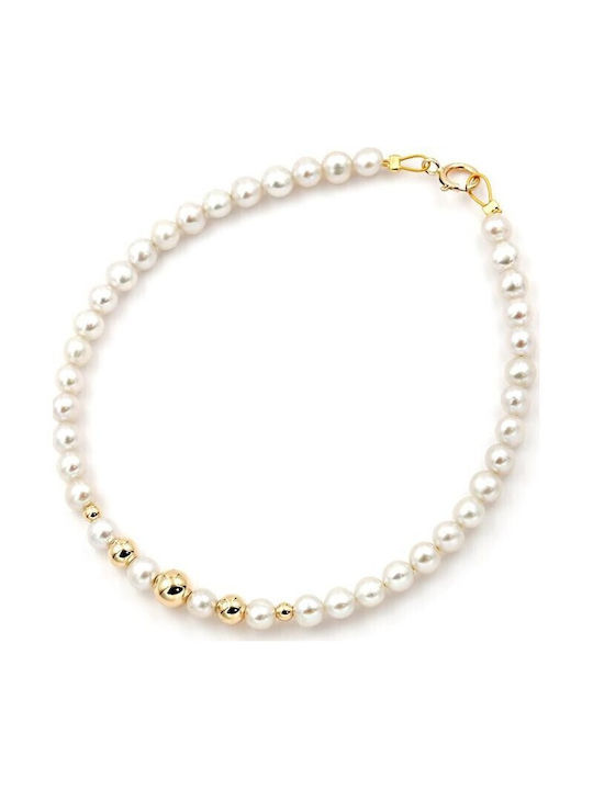 Βραχιόλι με μαργαριτάρια Fresh Water Pearl 4,0-4,5mm Κ14 110376 Pearls